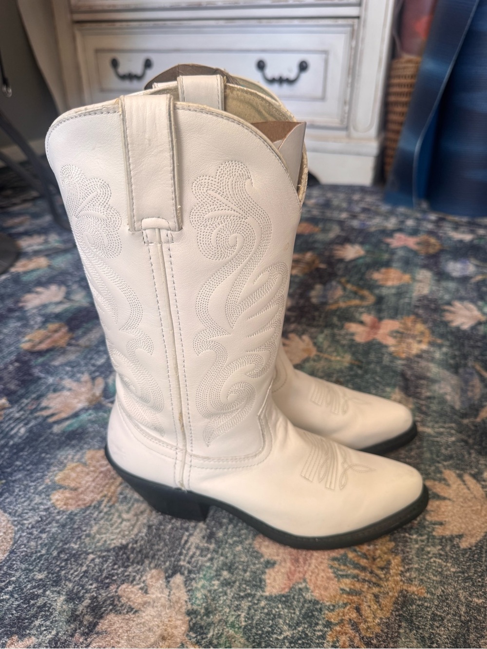 Durango White Western Women's Cowboy Boots